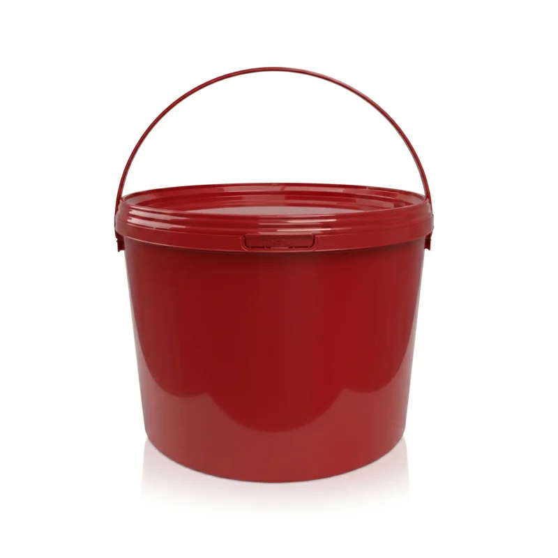 10 red saucers Bucket 10L ALDL sp red without lid PP (0.298 kg)