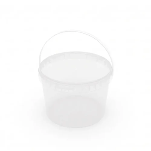 Bucket 2.0 L transparent + transparent lid PP (0.0955 kg)