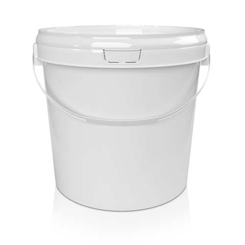 Bucket 20 L ALDL white + white lid PP (0.78 kg)