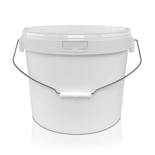 Bucket 15 L ALDL white + white lid