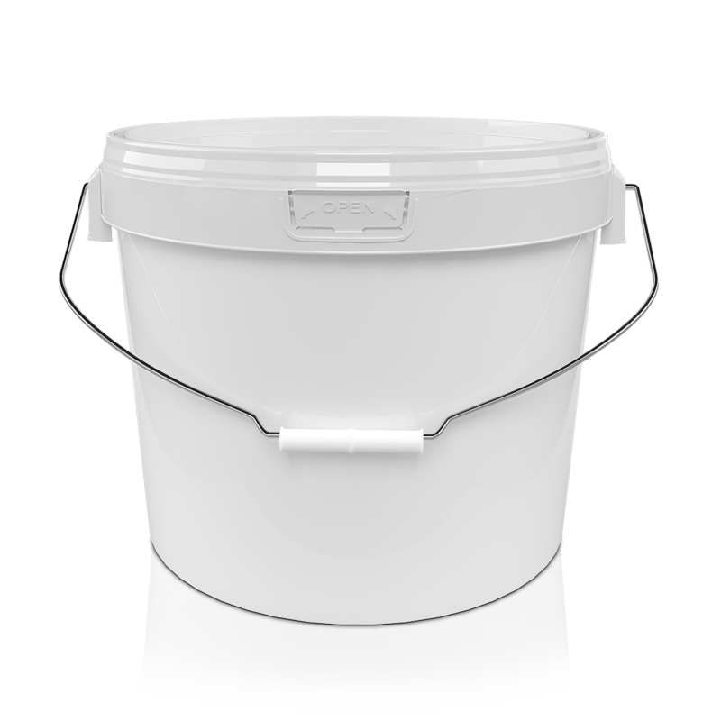 W15ALDLmetal Bucket 15 L ALDL white + white lid