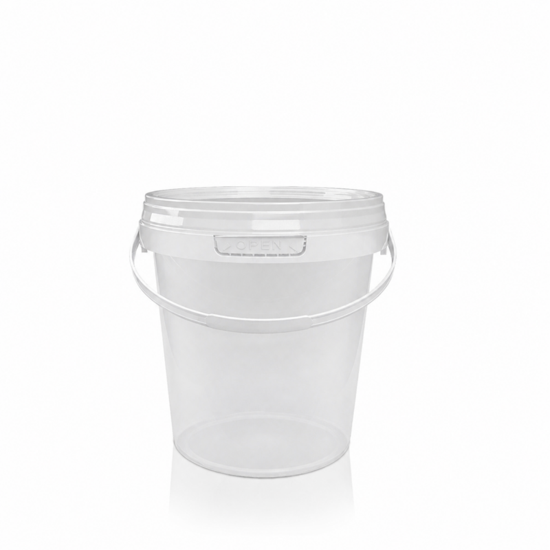 b39e14dc-ac61-4696-9d3b-d4e7ff8b32cf Bucket 1 L ALDL sp. clear + clear lid PP (0.048 kg)